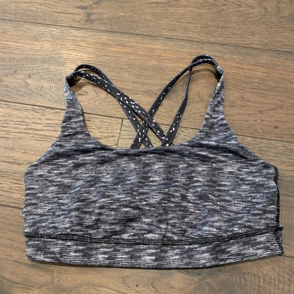 Grey Lululemon Energy Sports Bra (size 6) - Picture 2 of 6